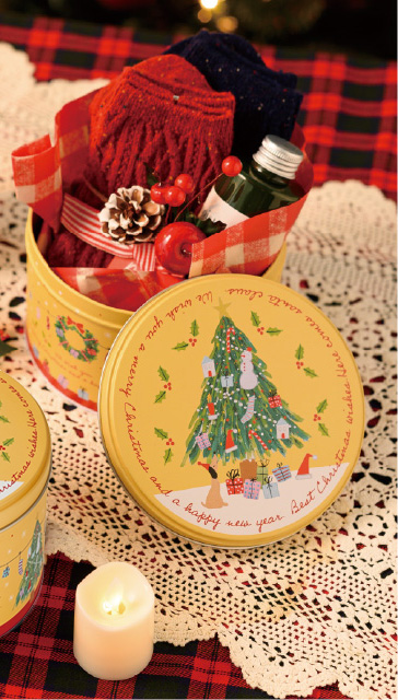 1000円以内のクリスマスプレゼントなら可愛い絵柄のクリスマスキャンディ 缶ギフト｜飴専門店 金扇
