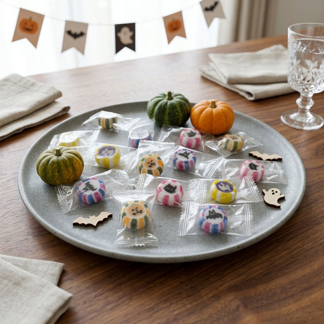 ハロウィンキャンディ　金扇。