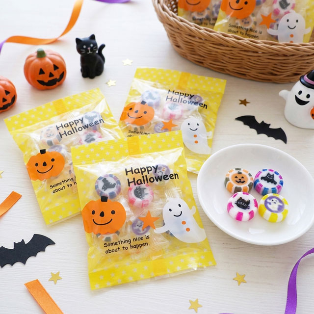 ハロウィンキャンディ　金扇ドロップ。